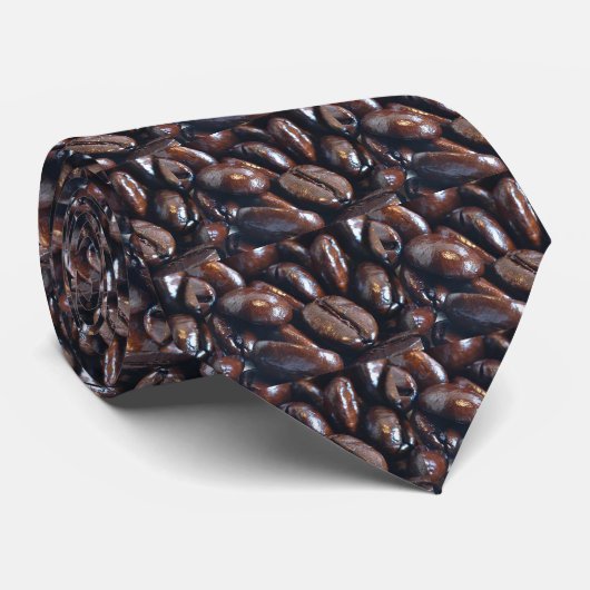 Stropdas Espresso bonen (Opgerold)