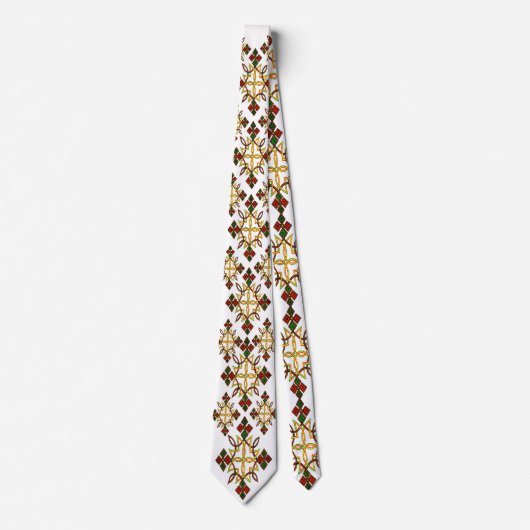 Stropdas Ethiopian Cross Meskel (Voorkant)