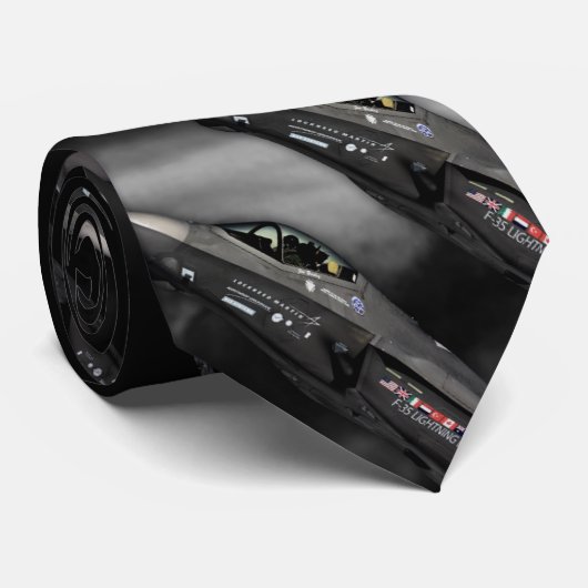 Stropdas F-35 blikseminslag II (Opgerold)