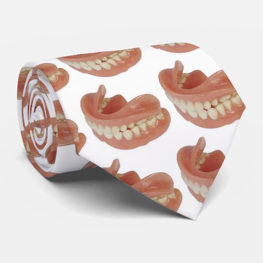 stropdas "FALSIES (TEETH)" (Opgerold)