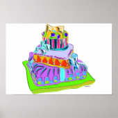 stropdas fancy gebak poster (Voorkant)