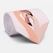 Stropdas, Flamingo Liefde Stropdas (Opgerold)