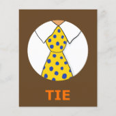 STROPDAS Flashcard voor Initiaal T 1 Lettergreep W (Voorkant)