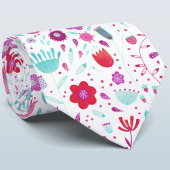 Stropdas Floral Waterverf