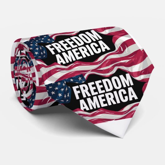 stropdas "FREEDOM AMERICA" (Opgerold)
