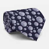 Stropdas Full Moon - marine (Opgerold)