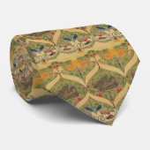 Stropdas gedaan in een  ontwerp van Voysey. (Opgerold)