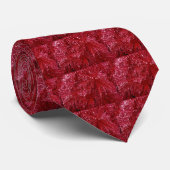 Stropdas Geïceerde pijnbomen - rood (Opgerold)
