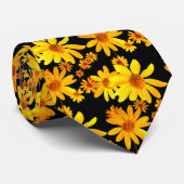 Stropdas Gele bloemen (Opgerold)