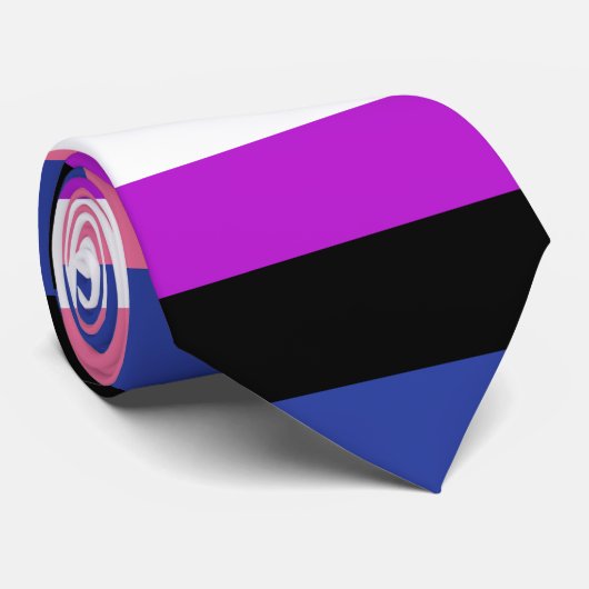 Stropdas Gendervloeivlag (Opgerold)