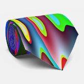 Stropdas: Geribbelde reflecties Stropdas (Opgerold)