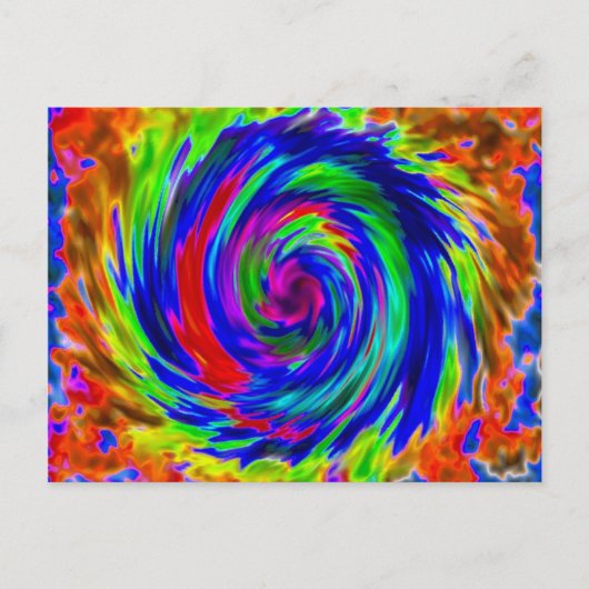 Stropdas geverfd Briefkaart (Voorkant)