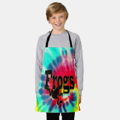 Stropdas geverfd kikker, Kinder full print Schort (Gedragen)