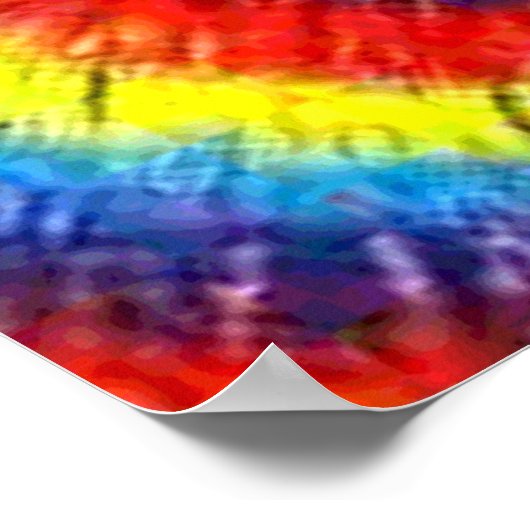 Stropdas-geverfd Poster (Hoek)