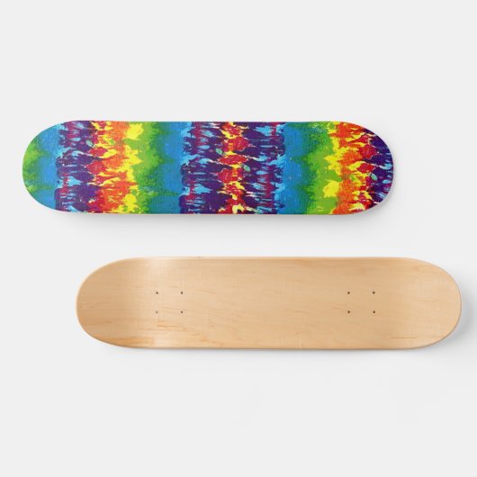 Stropdas-geverfd-skateboard Persoonlijk Skateboard (Horizontaal)