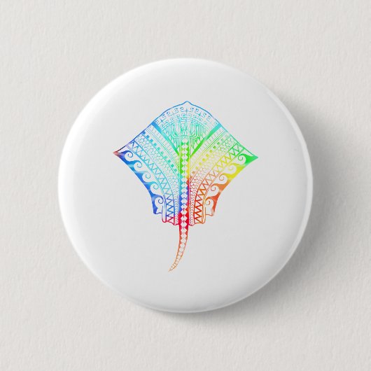 Stropdas geverfde kleuren stammenstraal ronde button 5,7 cm (Voorkant)