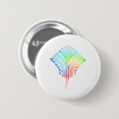 Stropdas geverfde kleuren stammenstraal ronde button 5,7 cm (Voorkant /achterkant)