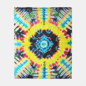 Stropdas-geverfde levendige regenboog kleuren gepe fleece deken (Voorkant)