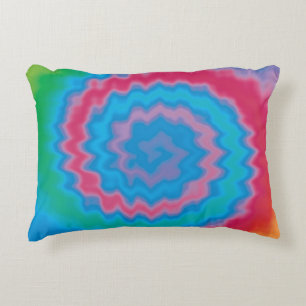 Stropdas-geverfde roovy retro-draderpatroon koel accent kussen