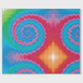 Stropdas-geverfde roovy retro-draderpatroon koel cadeaupapier (Vlak)