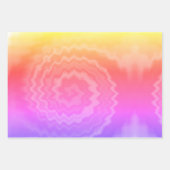 Stropdas-geverfde roovy retro-draderpatroon koel inpakpapier vel (Voorkant 3)