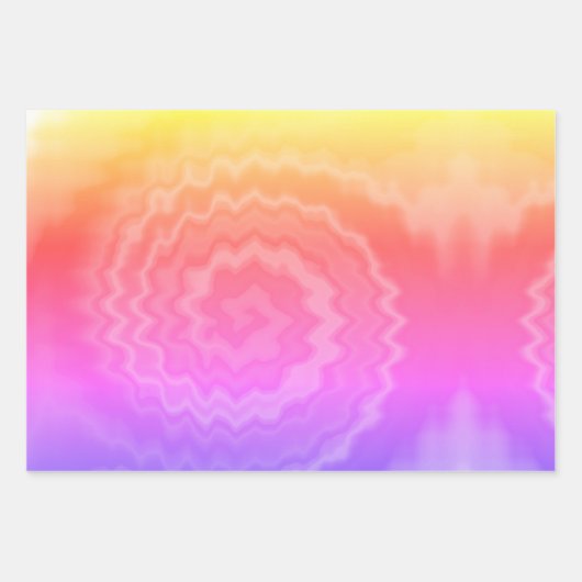 Stropdas-geverfde roovy retro-draderpatroon koel inpakpapier vel (Voorkant 3)