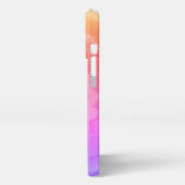 Stropdas-geverfde roovy retro-draderpatroon koel iPhone hoesje (Linkerkant)