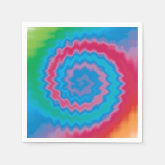 Stropdas-geverfde roovy retro-draderpatroon koel servet (Voorkant)