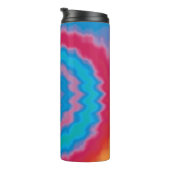 Stropdas-geverfde roovy retro-draderpatroon koel thermosbeker (Geroteerd rechts)