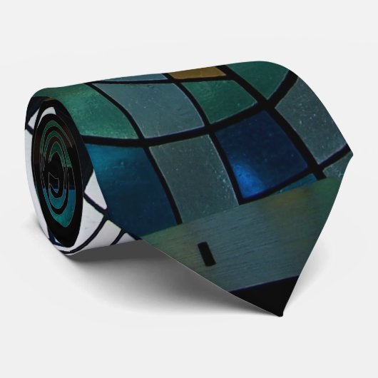 stropdas Glas in lood Stropdas   venster Mannen (Opgerold)