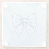 Stropdas Glazen Onderzetter (Achterkant)