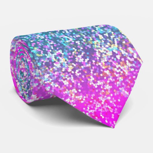 Stropdas Glitter Grafische Achtergrond (Opgerold)