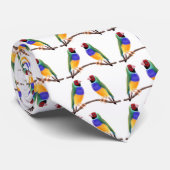 Stropdas Gouldian Finches (Opgerold)