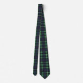Stropdas - Green Blue en Yellow Tartan (Achterkant)