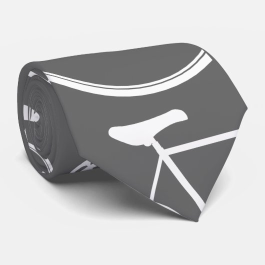 Stropdas grijze bijtcyclus (Opgerold)