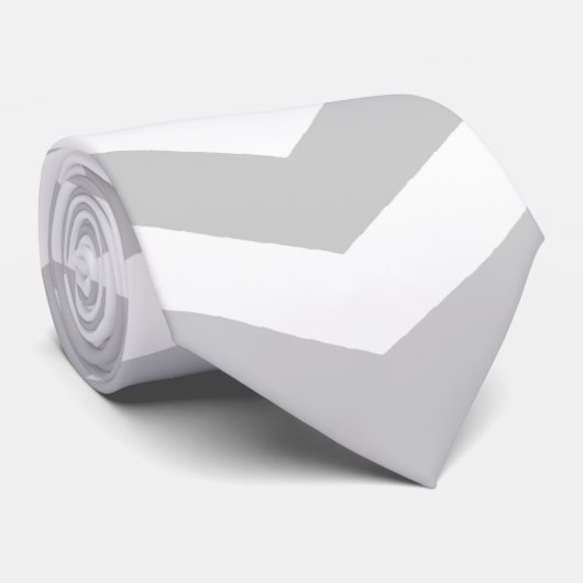 Stropdas grijze en witte Mannen (Opgerold)