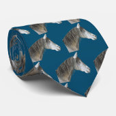 Stropdas grijze paarden (Opgerold)