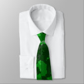 Stropdas Groen Camouflage (Gebonden)