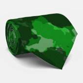 Stropdas Groen Camouflage (Opgerold)