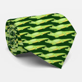 Stropdas Groene Alligator (Opgerold)
