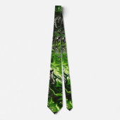 Stropdas Groene Flames (Voorkant)