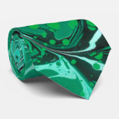 Stropdas groene marmertextuur (Opgerold)