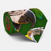 Stropdas Groene papegaai en Macaws (Opgerold)
