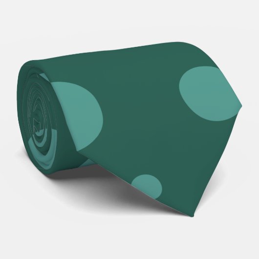 Stropdas Groene Stippen (Opgerold)