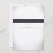 Stropdas Groomsman Verzoek om zwarte zijderoute Kaart (Achterkant)