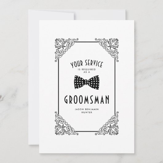 Stropdas Groomsman  Vlaanderen (Voorkant)