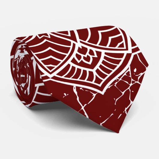 Stropdas Grunge Mandala (Opgerold)