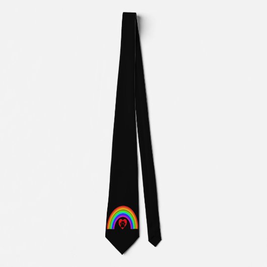 Stropdas hart onder een regenboog (Voorkant)