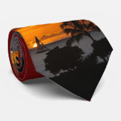 Stropdas - Hawaiian Sunset (Opgerold)