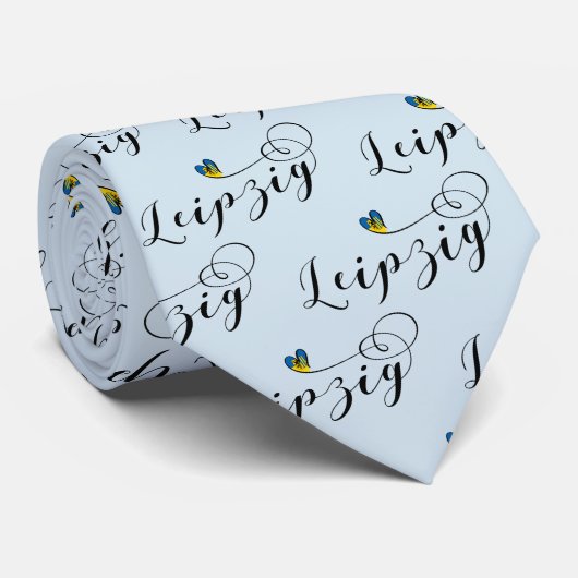 Stropdas Heart Leipzig, Duitsland (Opgerold)